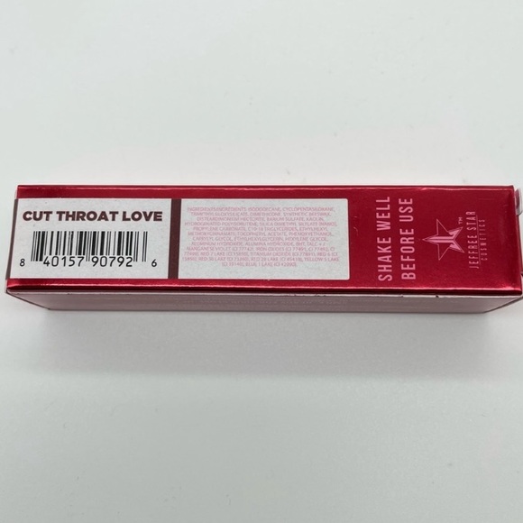 NEW! JEFFREE STAR ⭐️ VELOUR LIQUID LIPSTICK Cut Throat Love Dark Brick Red - Picture 10 of 16